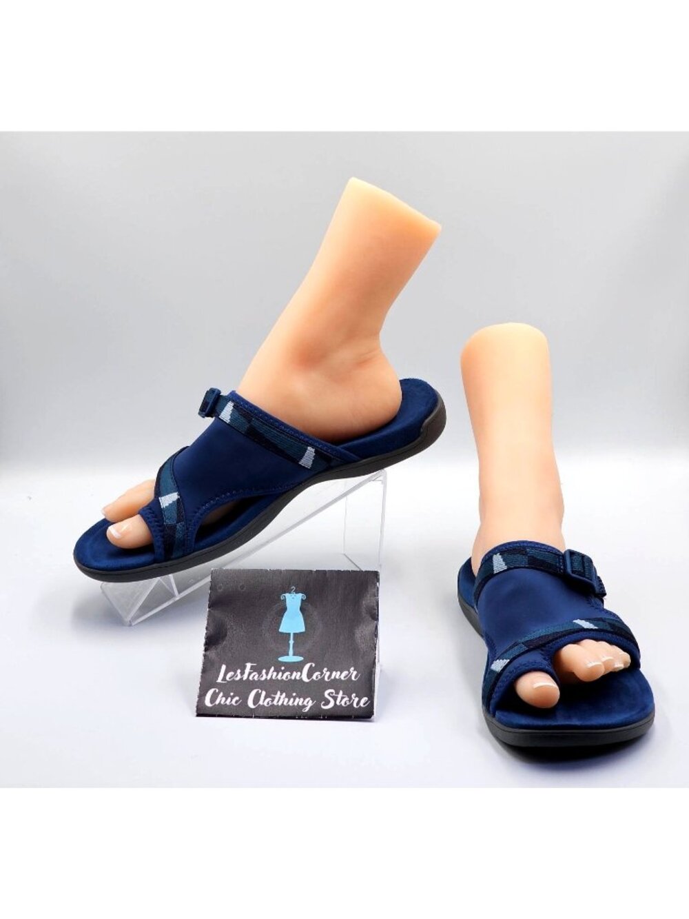 Merrell Women's Navy Blue District 3 Sandal Thong Sz 5 Flip-Flop Slip-On Sz 11 2